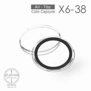 Kapsul Air-Tite X6 Foam 38 mm Coin Capsule (Airtite X6 47.63 mm busa 38)