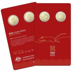 2020 Australia RAMINT Lunar Rat Series Two Coin Set