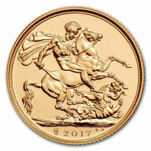 (SPECIAL) 2017 UK Sovereign 200th Anniversary Gold Coin