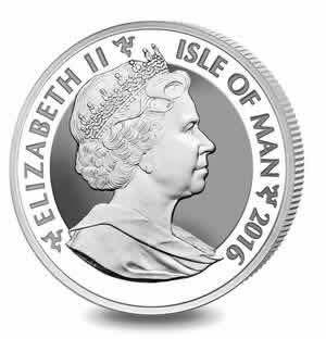 2016 Isle of Man Angel Reverse Proof 1 oz Silver Coin