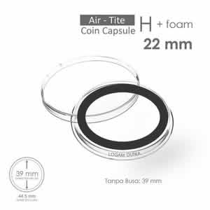 Kapsul Air-Tite H39 Foam 22 mm Coin Capsule (Airtite H39 + busa 22)