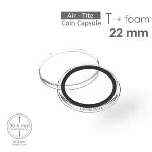 Kapsul Air-Tite T30.6 Foam 22 mm Coin Capsule (Airtite T30.6 + busa 22)