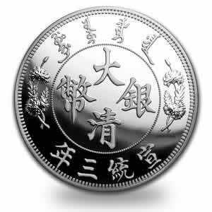 2019 Long-Whiskered Dragon Dollar 1 oz Silver Coin - China Most Valuable Vintage Coin Series 