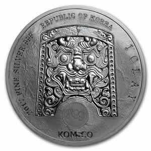 2017 South Korea KOMSCO Chiwoo Cheonwang 1 oz Silver Coin