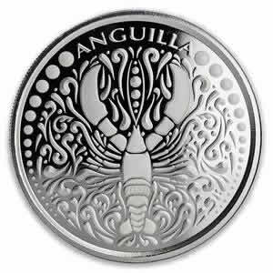 2018 EC8 Series: Anguilla Lobster 1 oz Silver Coin