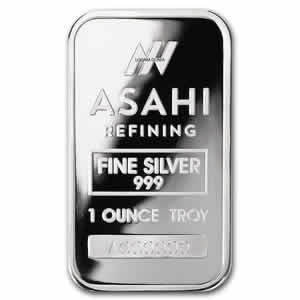 Asahi 1 oz Silver Bar (sebelumnya Johnson Matthey)