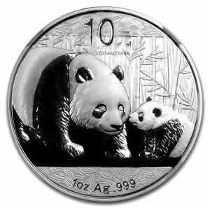 2011 Chinese Silver Panda 1 Oz China Silver Coin 