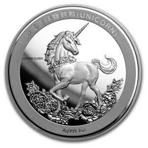 2019 China Unicorn 25th Anniversary 1 Oz Silver Coin