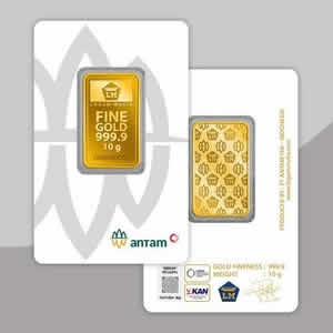 Emas ANTAM 10 gram Gold Bar - Certicard 