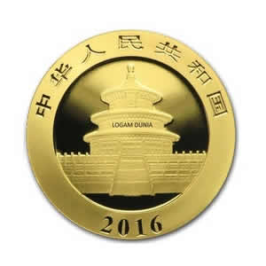 2016 Chinese Gold Panda 1 gram China Gold Coin