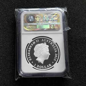 2015 Perth Mint Australia Kookaburra 1 Oz PROOF Silver Coin - NGC PF69 (25th Anniversary, Berlin Coin Show Special)