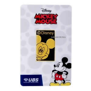 Emas UBS Disney Mickey 10 Gram Gold Bar