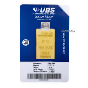 Emas UBS Disney Mickey 10 Gram Gold Bar