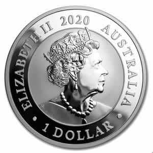 2020 Perth Mint Australia  Swan 1 Oz Silver Coin