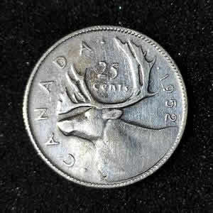 1952 Canada Silver Quarter