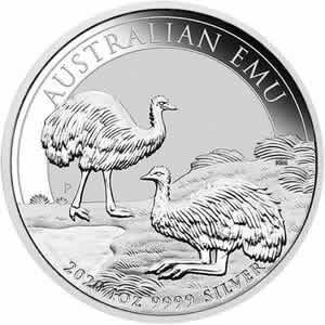 2020 Perth Mint Australian Emu 1 oz Silver Coin