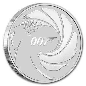 (PERDANA) 2020 Tuvalu 007 James Bond 1 oz Silver Coin