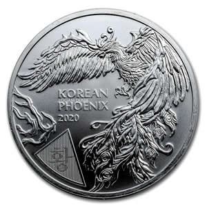 2020 South Korea Phoenix 1 oz Silver Coin