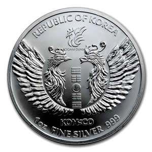 2020 South Korea Phoenix 1 oz Silver Coin