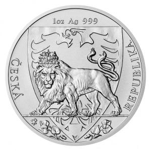 2020 Niue Island Czech Lion 1 oz Silver Coin