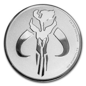 2020 Niue Star Wars -  The Mandalorian Mythosaur 1 oz Silver Coin