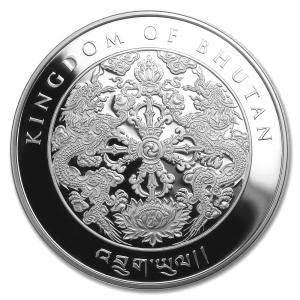 2018 Bhutan Lunar Dog 1 oz Silver Coin