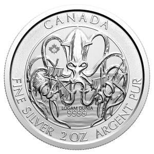 (PERDANA) 2020 Canada "The Kraken" 2 oz Silver Coin