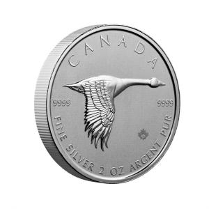 2020 Canada Goose 2 oz Silver Coin