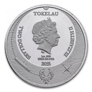 2021 Tokelau Cthulhu 1 oz Silver Coin