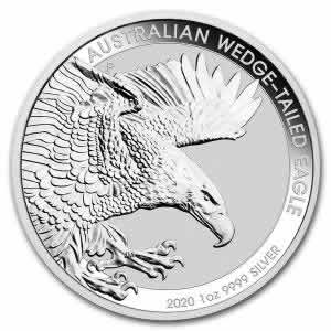 2020 Perth Mint Australia Wedge Tailed Eagle 1 oz Silver Coin