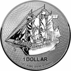 2022 Cook Islands HMS Bounty 1 oz Silver Coin