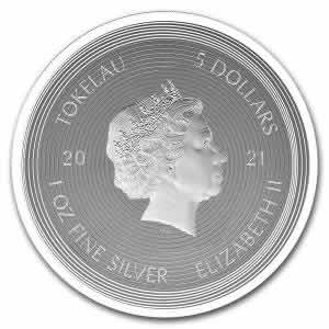 2021 Tokelau ICON - MONALISA 1 oz Silver Coin (Mona Lisa)