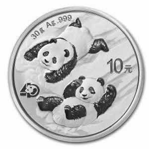 2022 Chinese Silver Panda 30 gram China Silver Coin