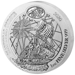 2020 Rwanda Nautical Ounce - Mayflower 1 oz Silver Coin