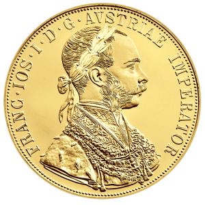 Austrian Mint 4 Ducat 13.96 gr Gold Coin (Modern Restrike)