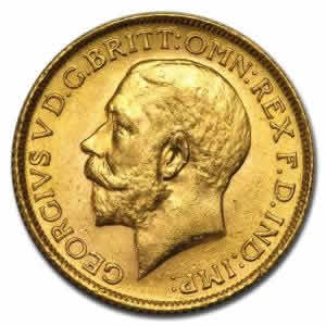 1913 George V Sovereign Gold Coin