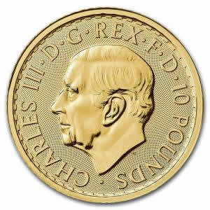 2023 Gold Britannia 1/10 oz Gold Coin (King)