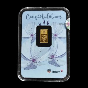 EmasKITA - ANTAM Congratulations 1 Gram Gold Bar