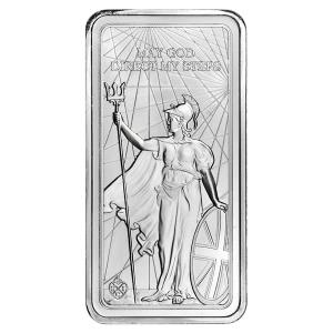 2022 Saint (St) Helena East India Company £10 Standing Britannia 10 oz Silver Coin Bar