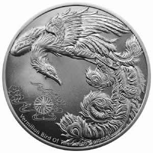 2023 Samoa The Four Guardians Series - Vermilion Bird 1 oz Silver Coin