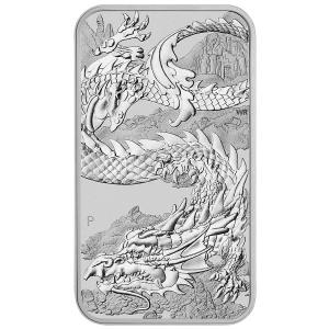 2023 Perth Mint Australia 1 oz Rectangular Silver Dragon Coin Bar