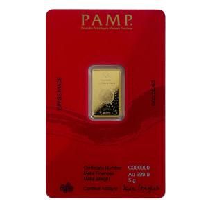 2024 PAMP Year of the Dragon - Legend of the Azure Dragon 5 gram Lunar Gold Bar